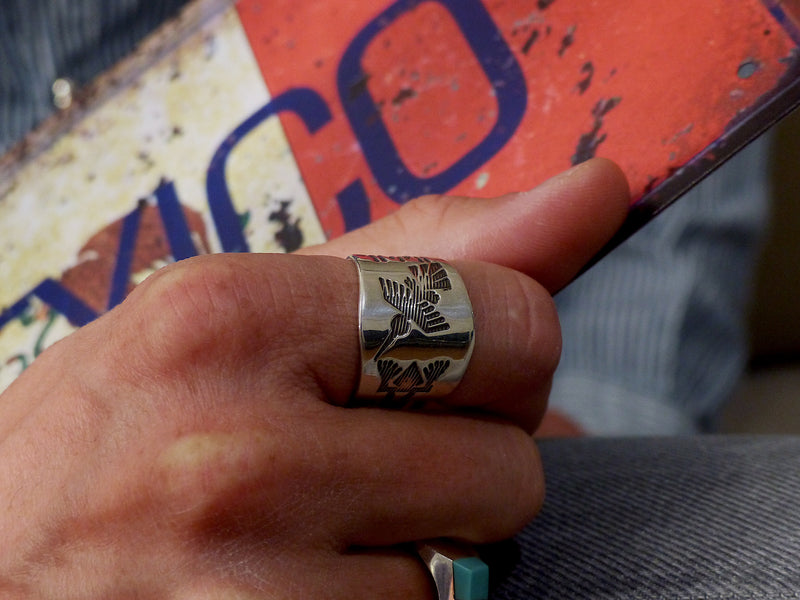 Bague en argent massif