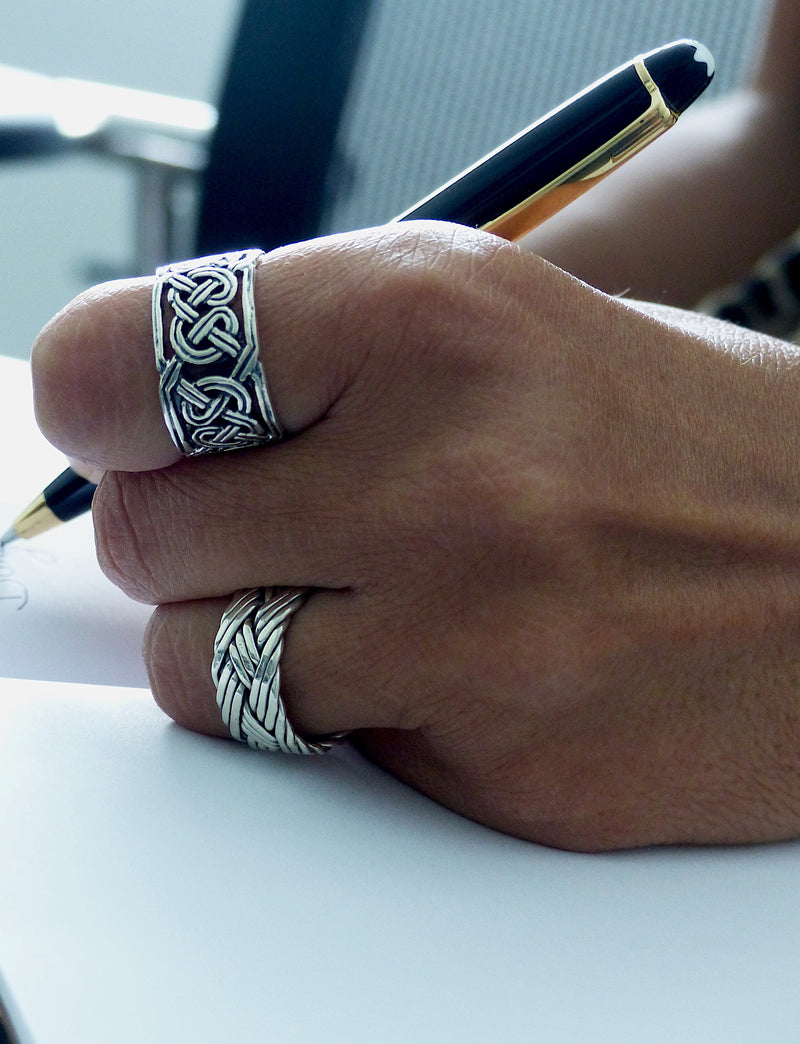 Bague en argent massif homme