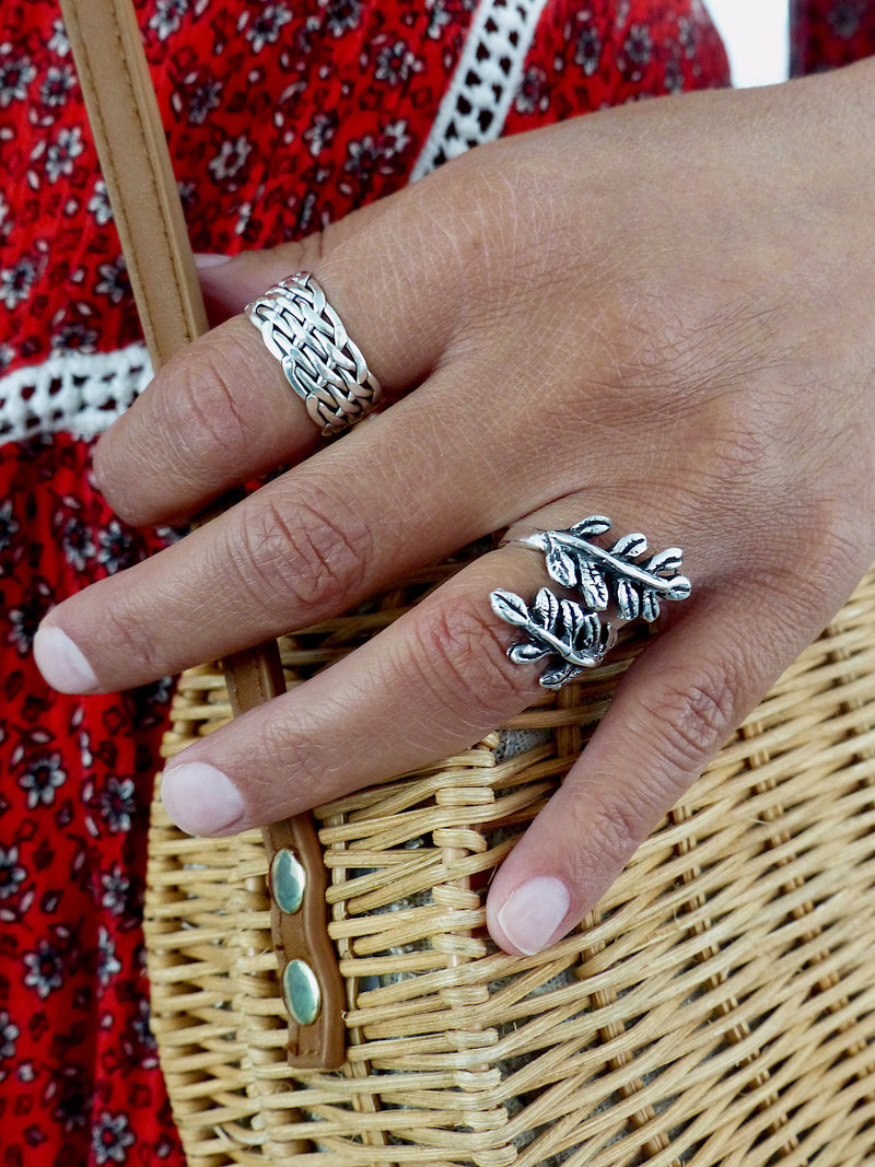 Bague en argent massif