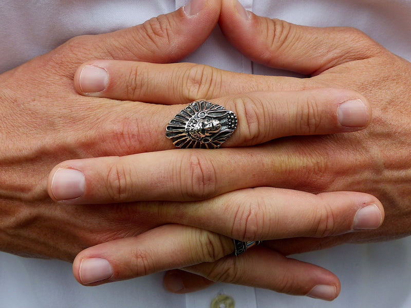 Bague en argent massif