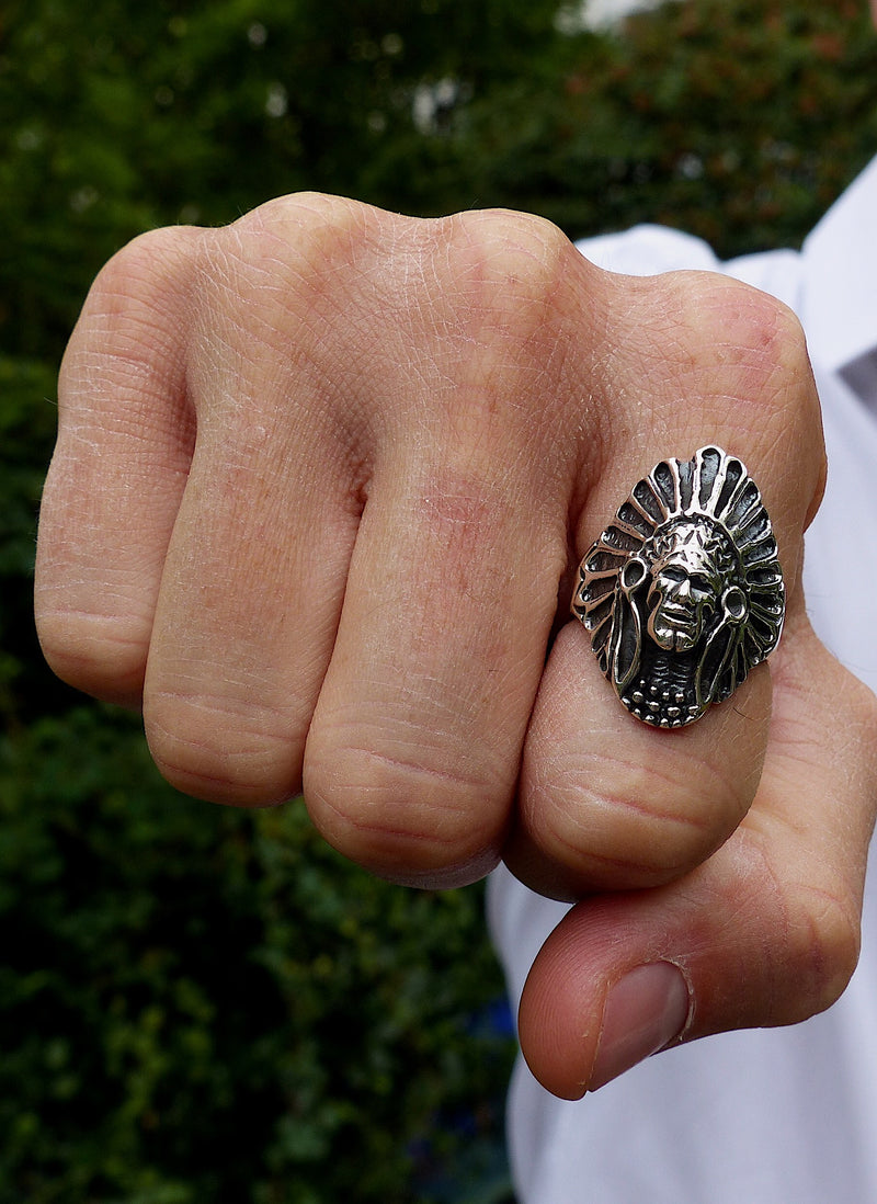 Bague en argent massif pour homme