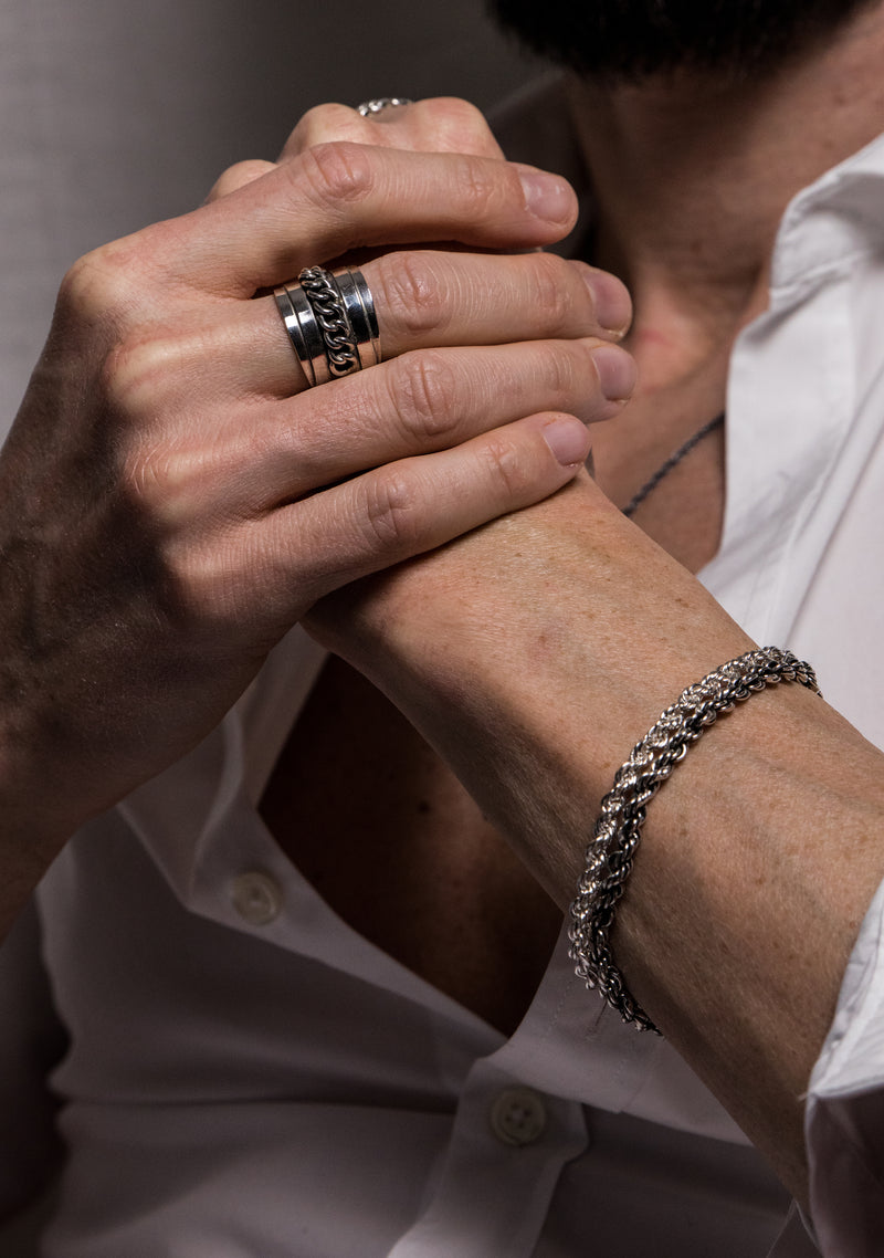 bijoux argent massif homme