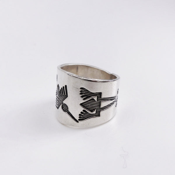 Bague en argent pour homme Maya