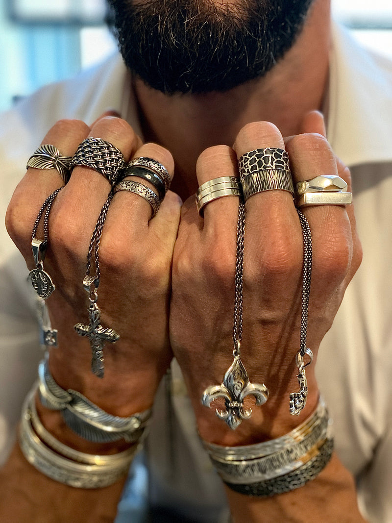 bijoux argent massif homme