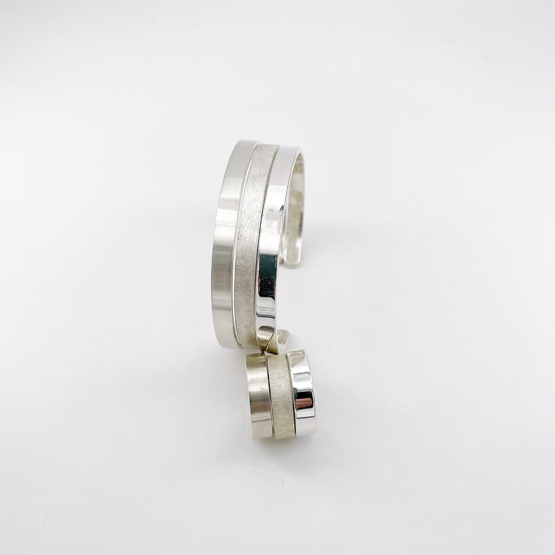 Jonc et bague argent intemporels  homme - Lucio