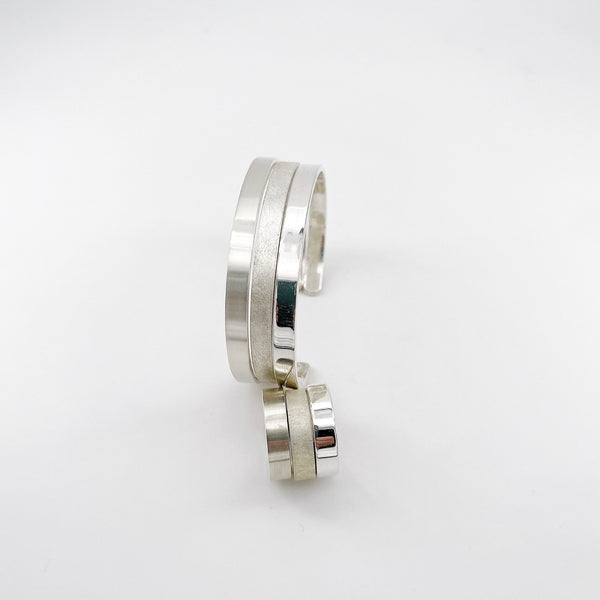 Bracelet et bague argent homme - Elio