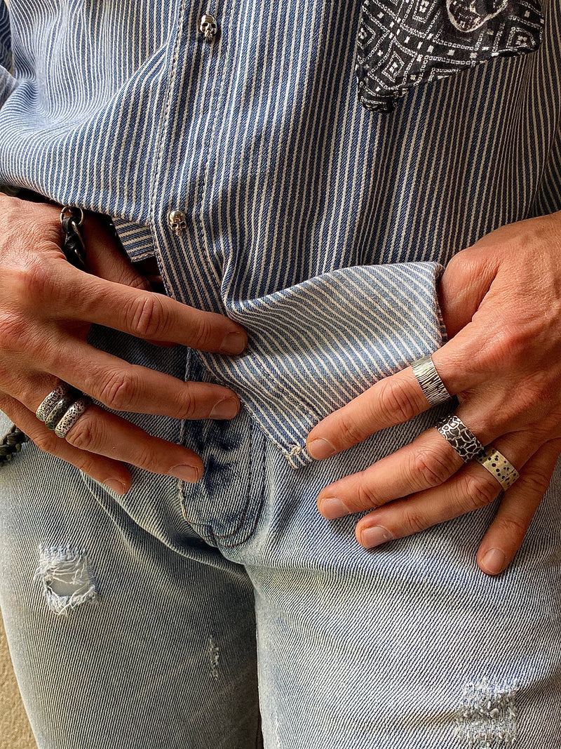 Bagues en argent massif pour homme