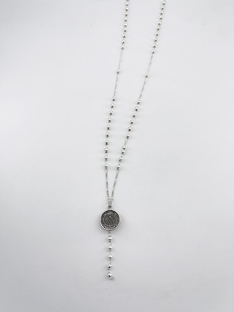 Men's silver necklace - Paco