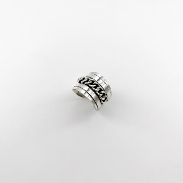 Bague en argent pour homme - Hau 