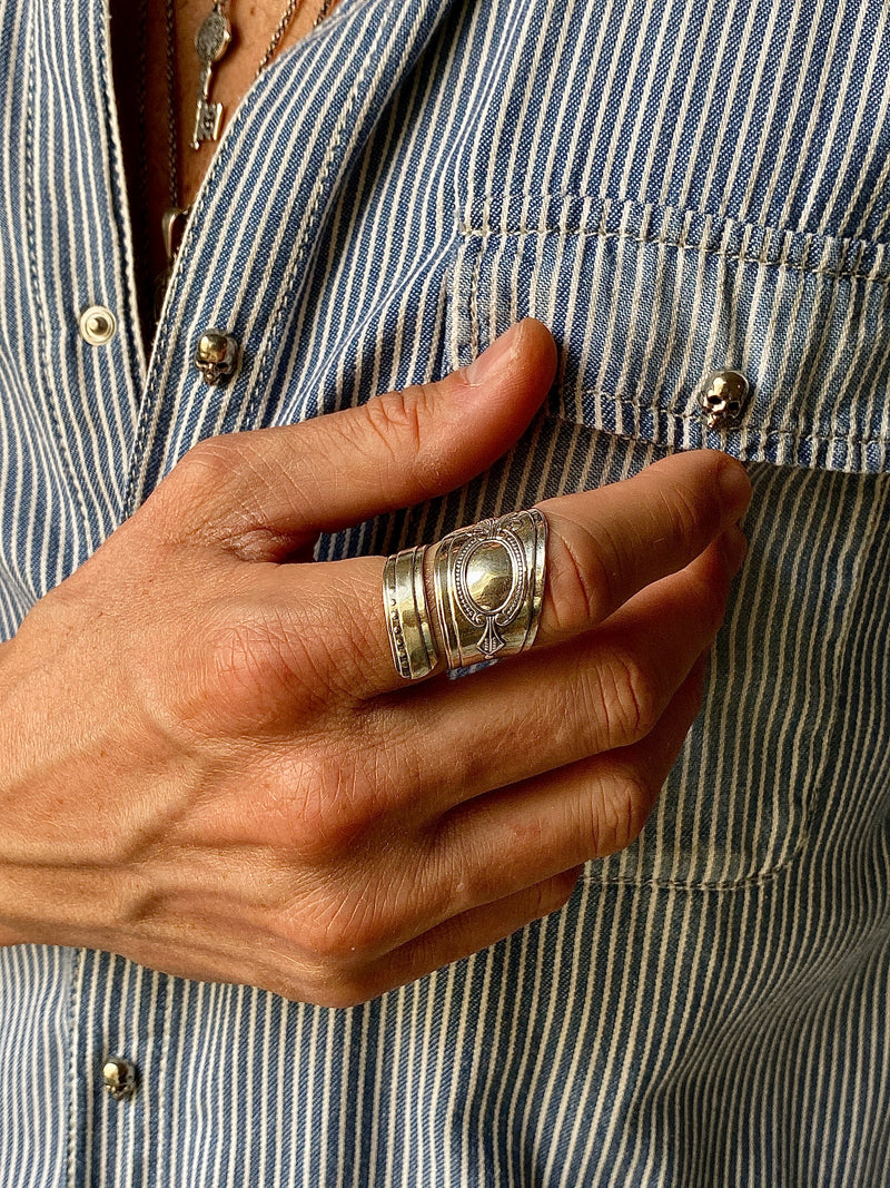 Bague en argent massif homme