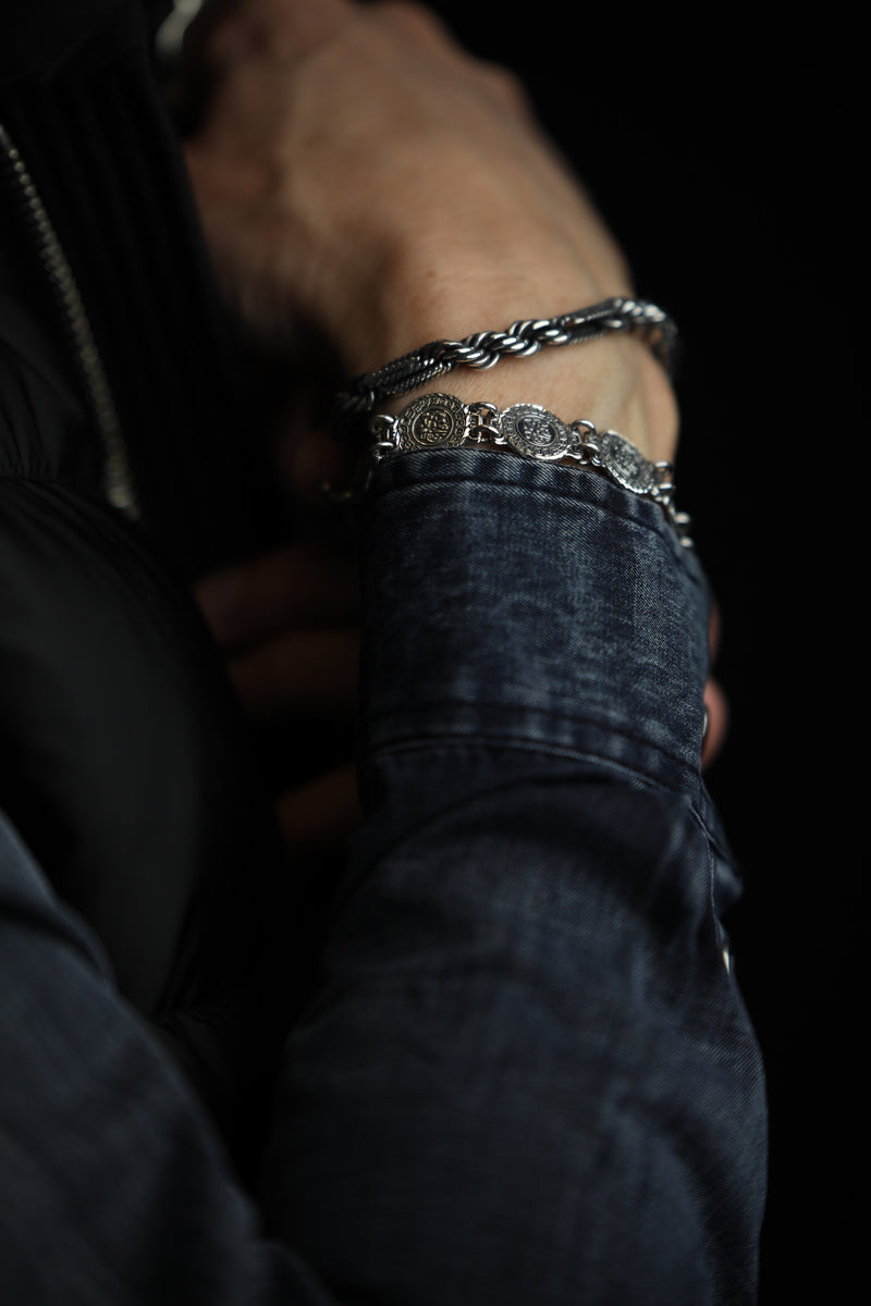 bracelets en argent 925 pour homme
