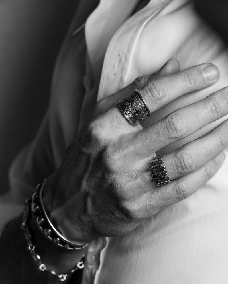 Bague fait main argent