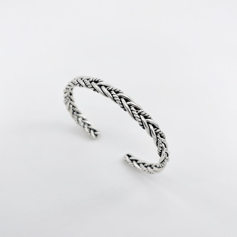 Men's silver bangle - Armando