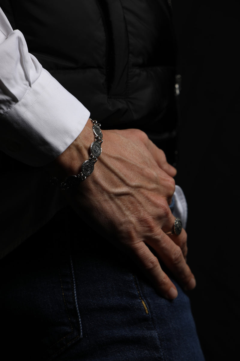 Bracelet ethnique en argent